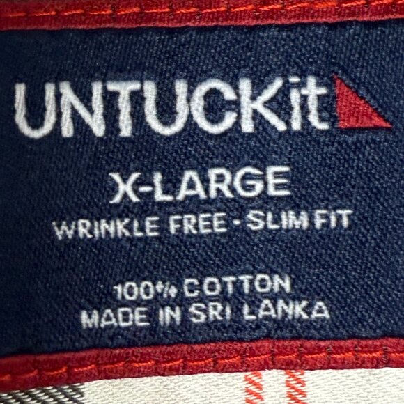 NWOT Men's UNTUCKit Wrinkle-Free Harwin Shirt in Olive Multi Plaid | Size XL - Picture 10 of 13